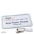 Name badges with hanger clip Office 75 x 37 mm  | light grey  | Hanger clip 