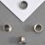Eyelets for paper Nr. 25 - 4mm - 3,8mm  | nickel-plated 