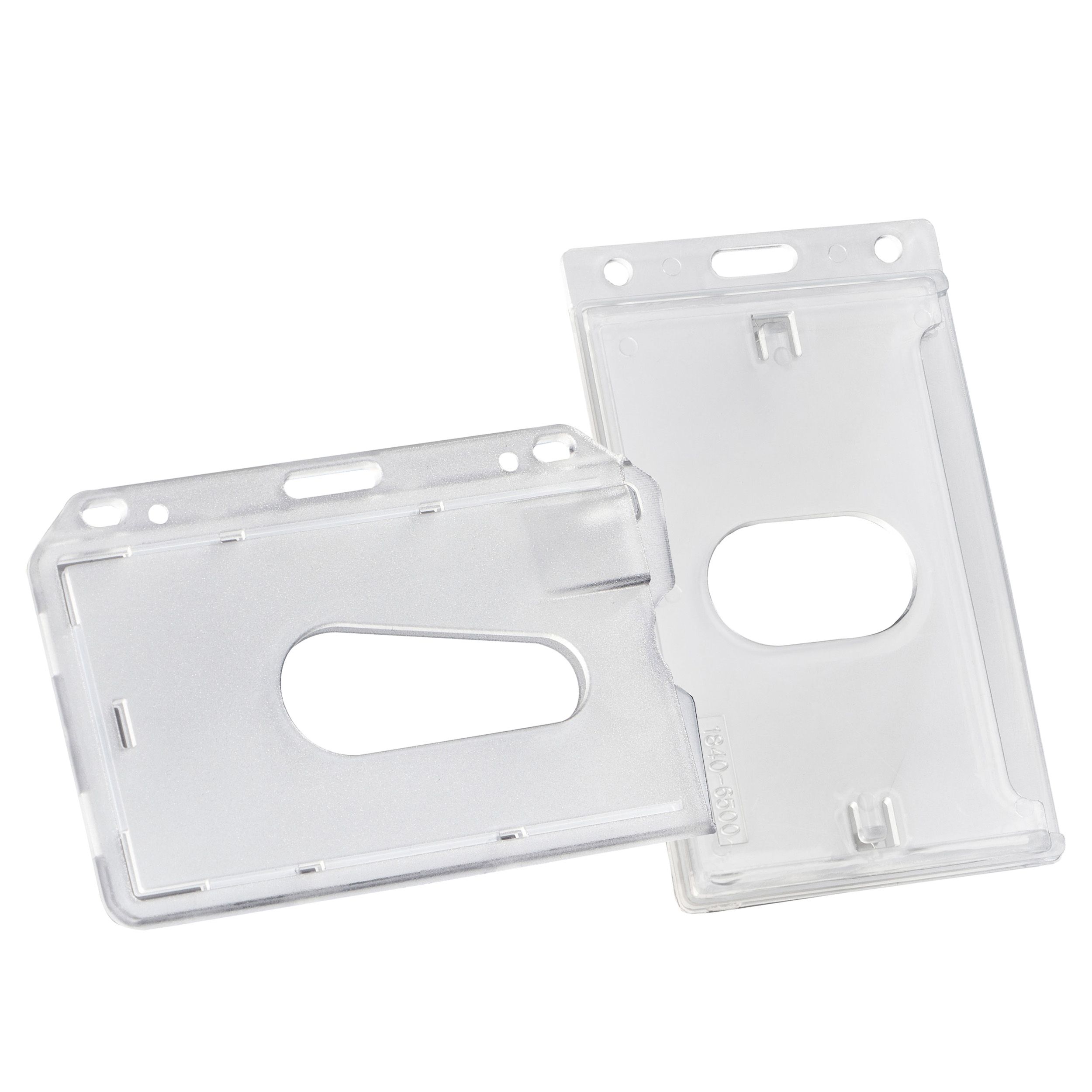 ID card holders hard plastic, thumb slot, matt | SPRINTIS