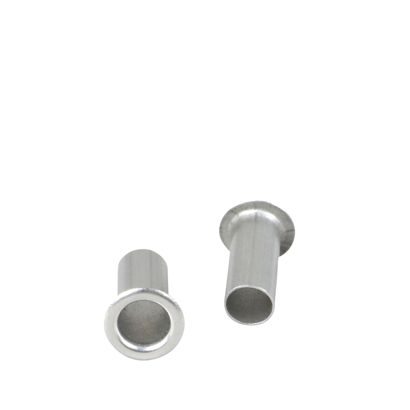 Hollow eyelets, 80 - 100 sheets, silver 11,5 mm