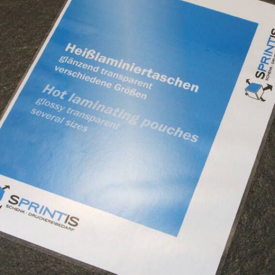 80 m Laminating pouches Business cards | SPRINTIS